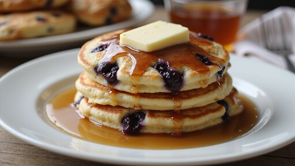 Blueberry Pancake Recipe – Juicy and Sweet Morning Treat - Step 7: Serve the Pancakes
