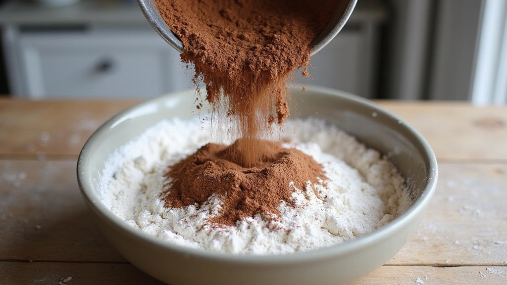 Chocolate Pancake Recipe – Rich and Dessert Inspired - Step 1: Prepare Dry Ingredients