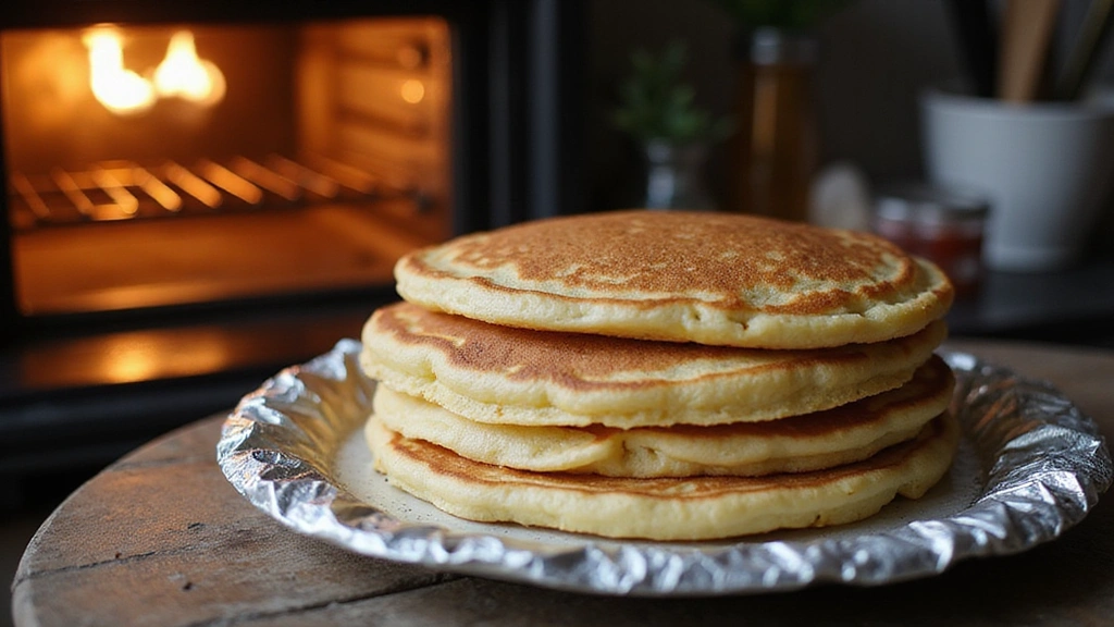 Chocolate Pancake Recipe – Rich and Dessert Inspired - Step 6: Keep Pancakes Warm