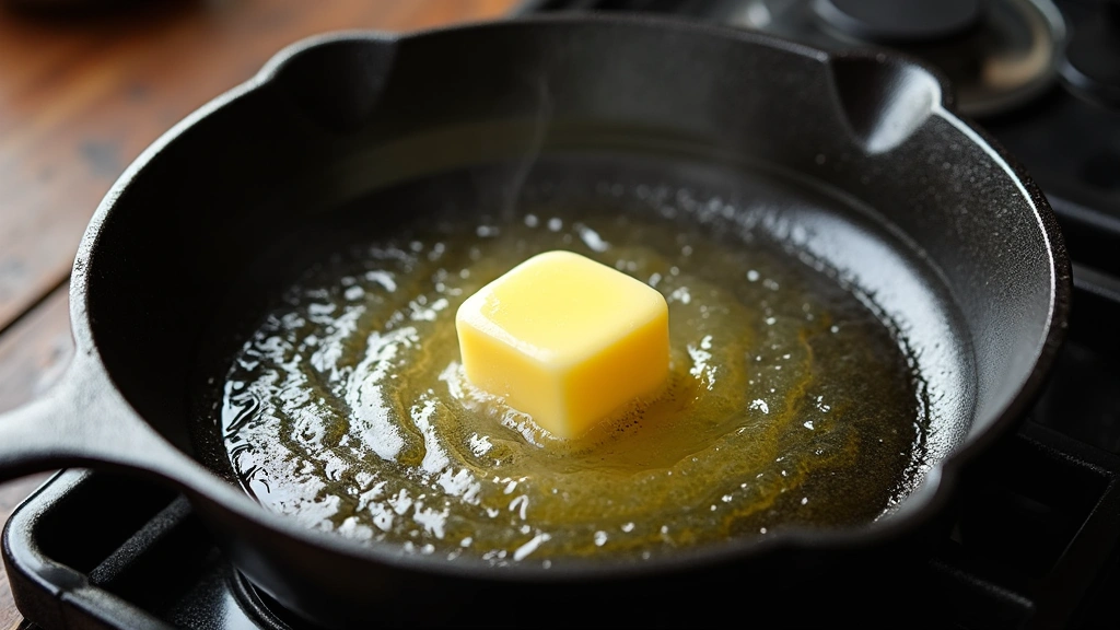 Dutch Pancake Recipe – Puffy and Perfectly Baked - Step 5: Prepare the Skillet