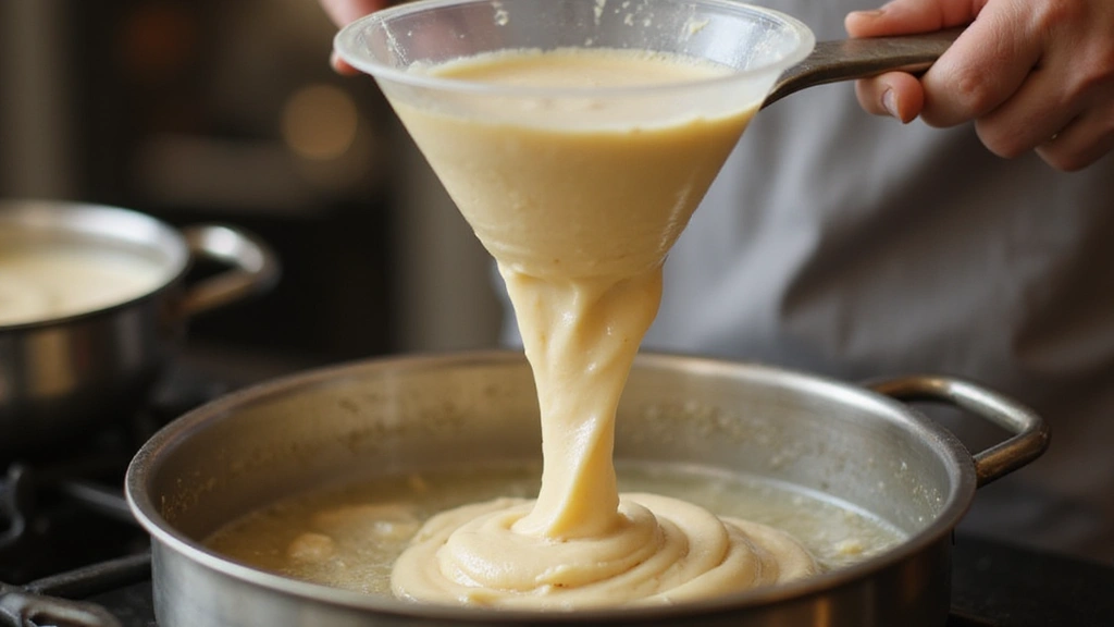 Funnel Cake Recipe Using Pancake Mix – Fair Style Dessert - Step 3: Fill the Funnel