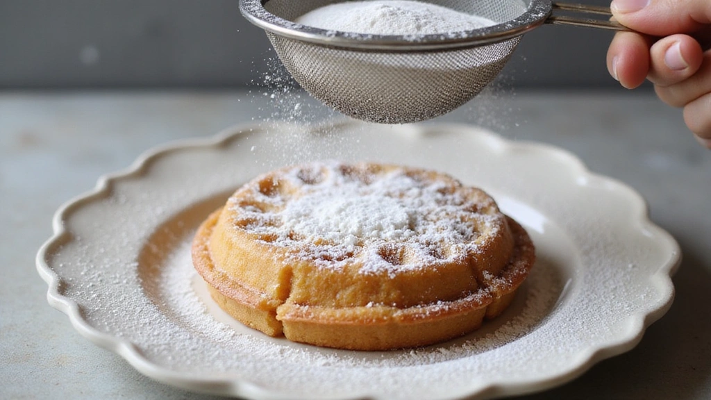 Funnel Cake Recipe Using Pancake Mix – Fair Style Dessert - Step 5: Dust with Powdered Sugar
