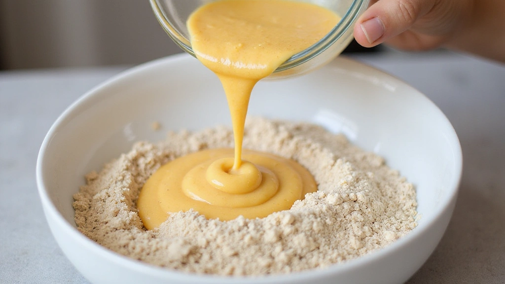 One Pancake Recipe – No Waste, Just the Right Size - Step 4: Combine Wet and Dry Mixtures