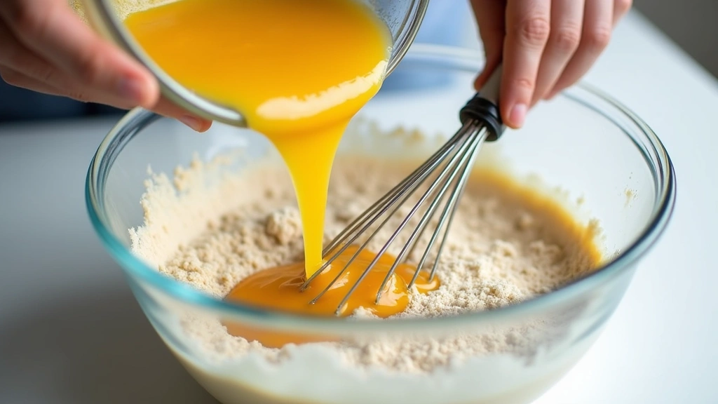 Pancake Recipe Without Butter – Still Soft and Tasty - Step 4: Combine Wet and Dry Mixtures