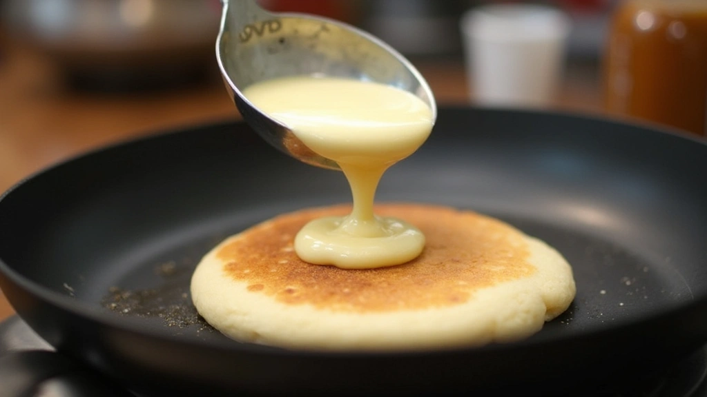 Pancake Recipe for One – Perfect Small Batch - Step 6: Pour the Batter