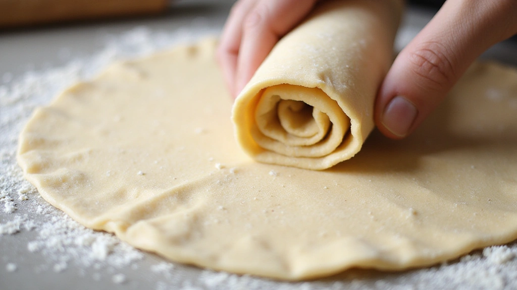 Scallion Pancake Recipe – Crispy Chinese Flatbread - Step 6: Flatten the Coil