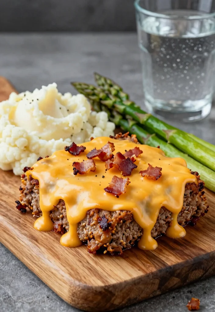 10 Best Keto Meatloaf Recipes for Easy Comforting Dinners - 2. Cheesy Bacon Keto Meatloaf