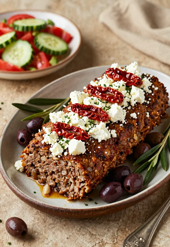 10 Best Keto Meatloaf Recipes for Easy Comforting Dinners - 8. Mediterranean Meatloaf
