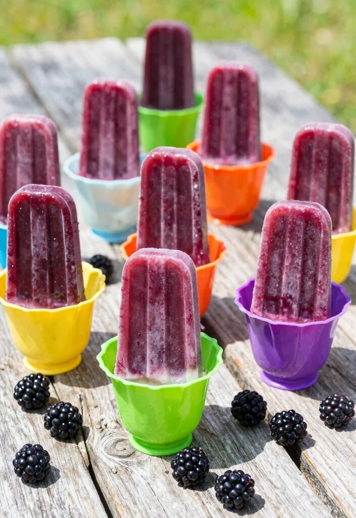10 Blackberry Dessert Recipes for Juicy Easy Summer Treats - 10. Blackberry Popsicles