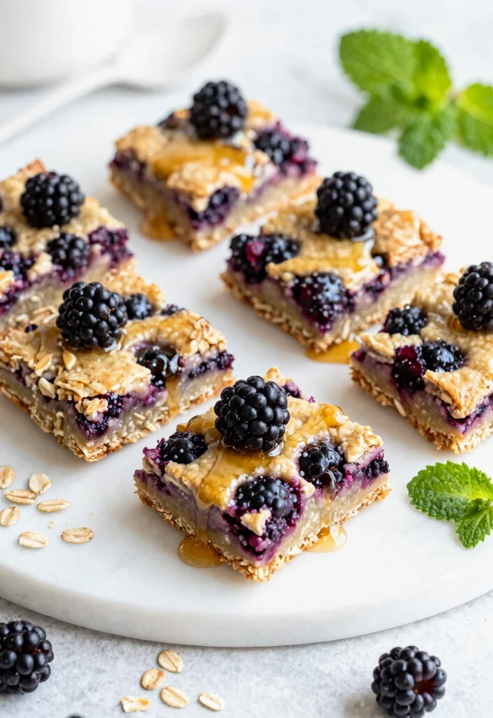 10 Blackberry Dessert Recipes for Juicy Easy Summer Treats - 5. Blackberry Oat Bars