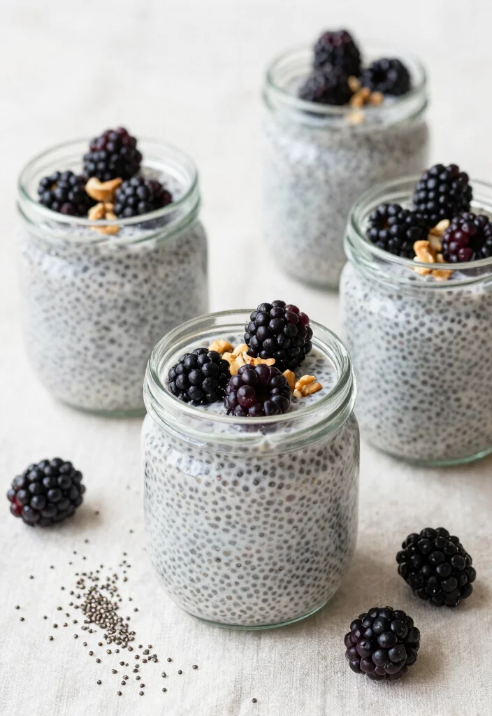 10 Blackberry Dessert Recipes for Juicy Easy Summer Treats - 6. Blackberry Chia Pudding