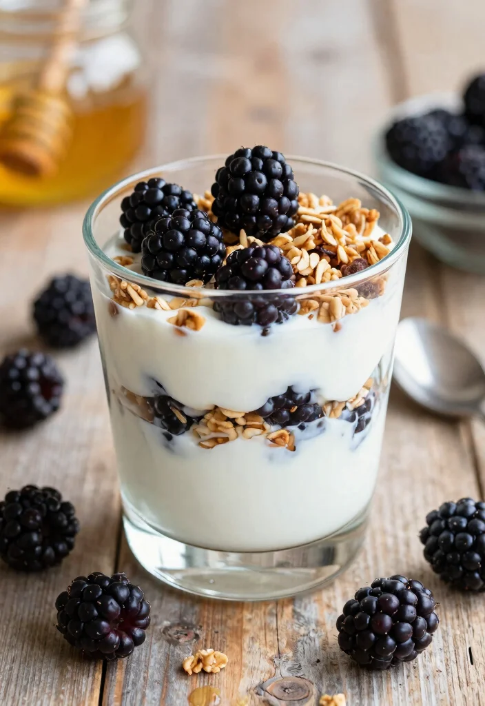 10 Blackberry Dessert Recipes for Juicy Easy Summer Treats - 7. Blackberry Yogurt Parfait