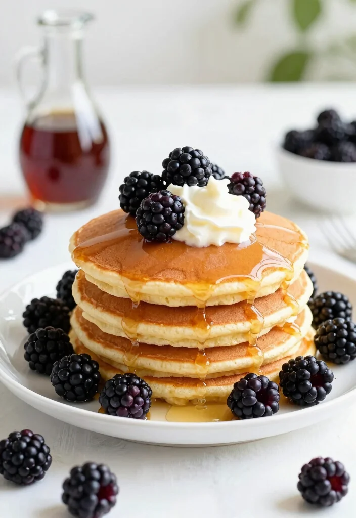 10 Blackberry Dessert Recipes for Juicy Easy Summer Treats - 9. Blackberry Pancakes