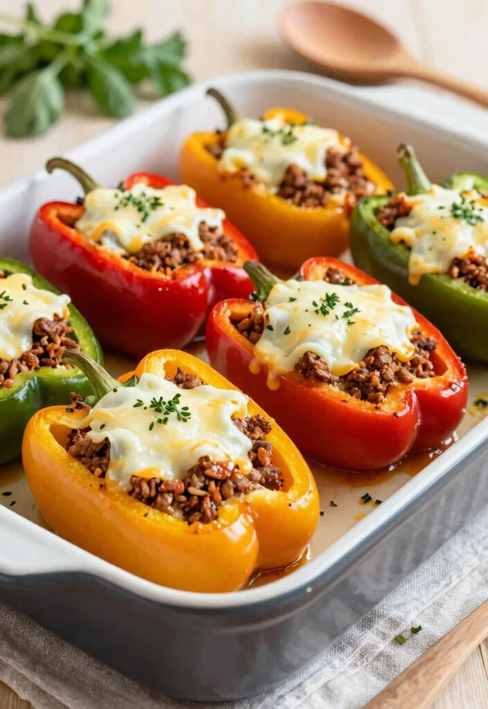 10 Keto Mozzarella Recipes for Easy Cheesy Low-Carb Dishes - 5. Cheesy Keto Stuffed Peppers