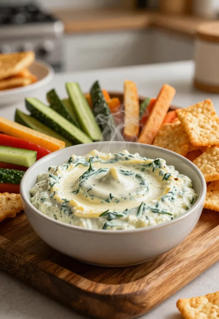 10 Keto Mozzarella Recipes for Easy Cheesy Low-Carb Dishes - 7. Creamy Mozzarella Spinach Dip