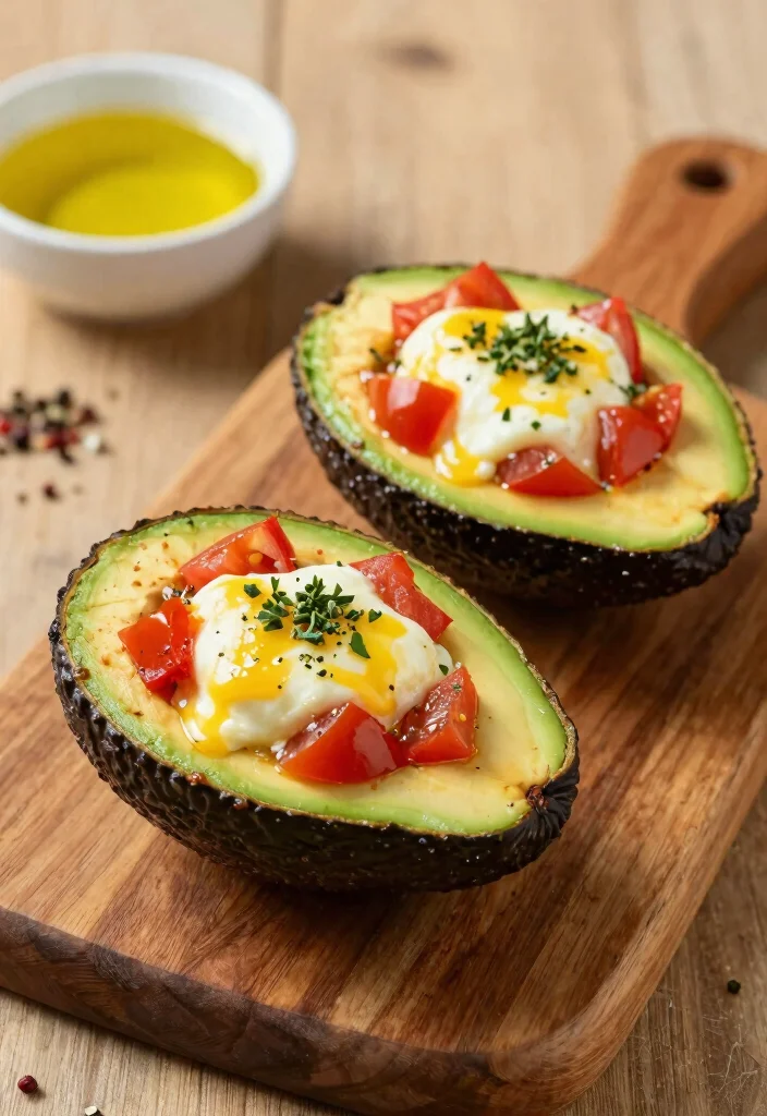 10 Keto Mozzarella Recipes for Easy Cheesy Low-Carb Dishes - 9. Baked Mozzarella-Stuffed Avocados