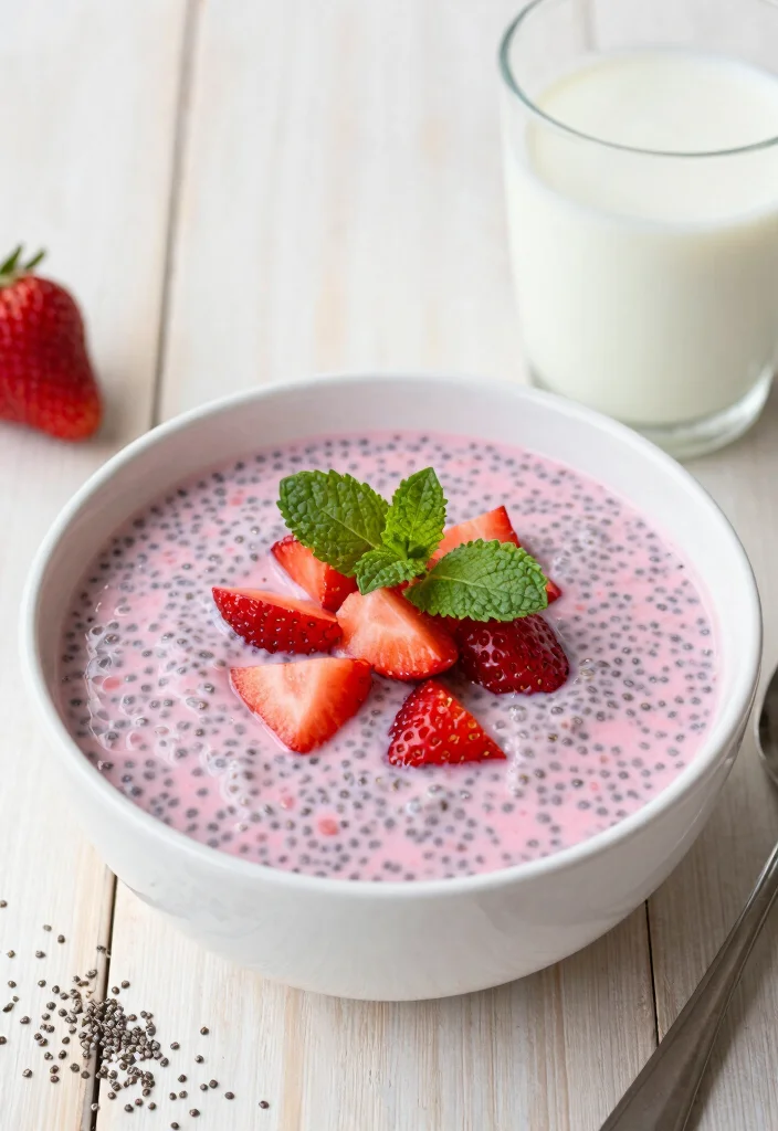10 Keto Strawberry Recipes for Fresh Light Low-Carb Treats - 3. Strawberry Chia Seed Pudding