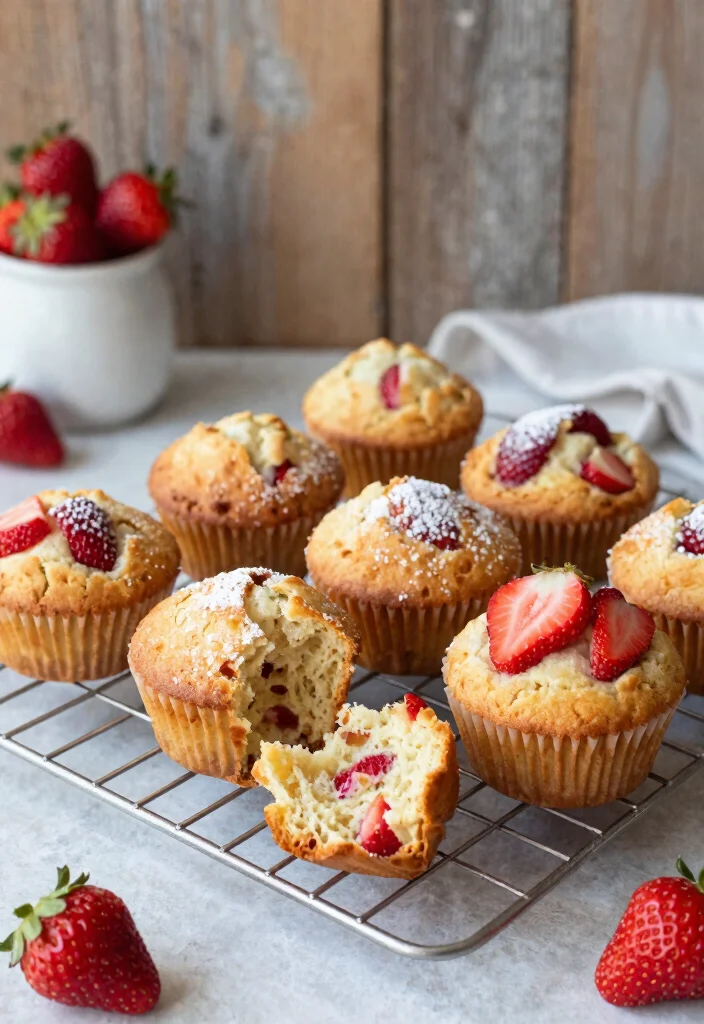 10 Keto Strawberry Recipes for Fresh Light Low-Carb Treats - 5. Strawberry Almond Flour Muffins