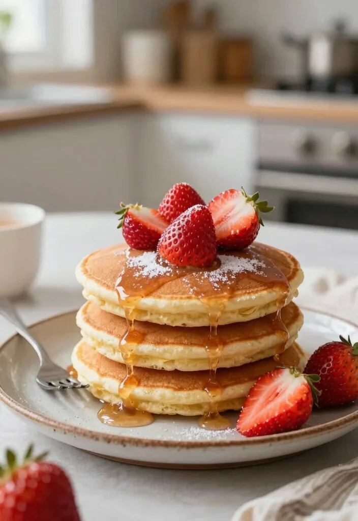 10 Keto Strawberry Recipes for Fresh Light Low-Carb Treats - 9. Keto Strawberry Pancakes