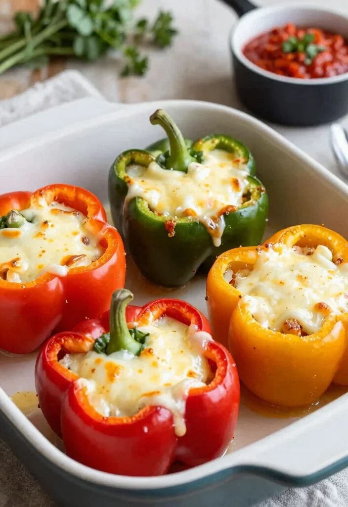 10 Keto Sweet Pepper Recipes for Fresh Low-Carb Meals - 1. Cheesy Italian Stuffed Peppers
