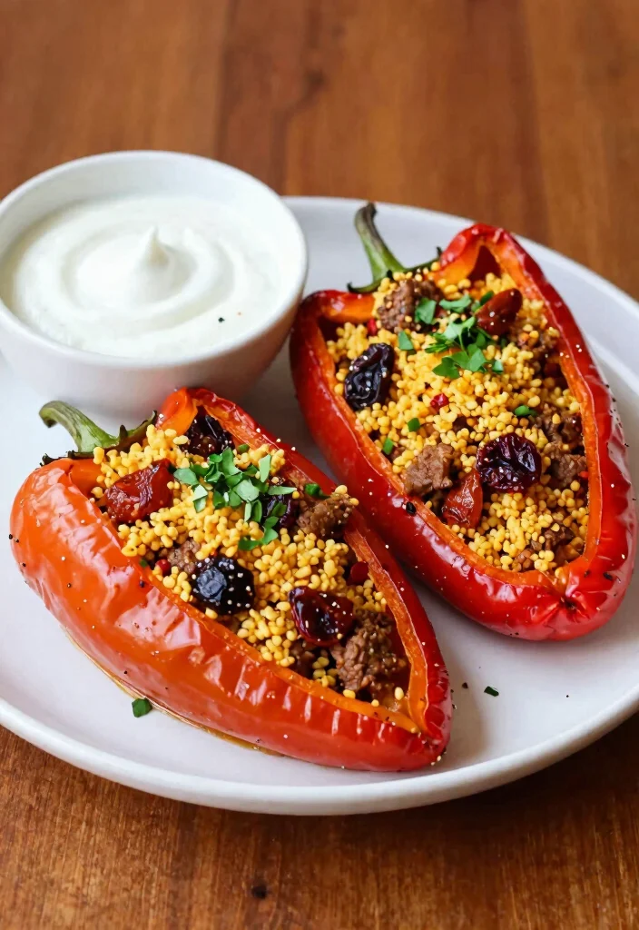 10 Keto Sweet Pepper Recipes for Fresh Low-Carb Meals - 7. Moroccan Spiced Stuffed Peppers