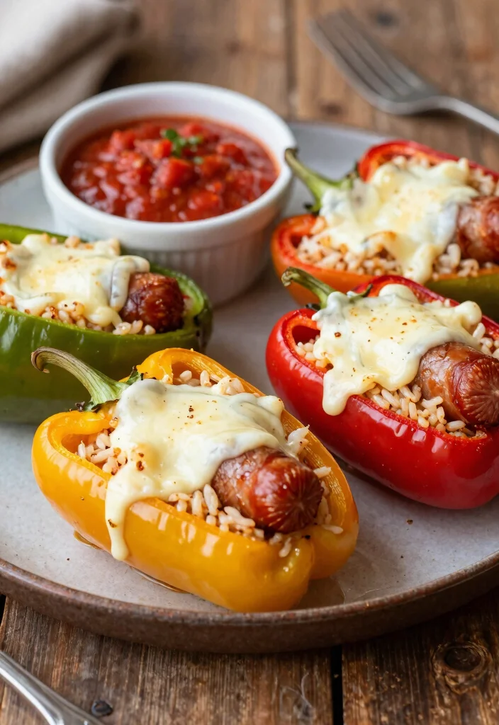 10 Keto Sweet Pepper Recipes for Fresh Low-Carb Meals - 8. Italian Sausage and Rice Stuffed Peppers