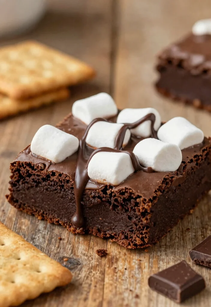 10 S’mores Dessert Recipes for Easy Gooey Chocolate Treats - 6. S’mores Brownies