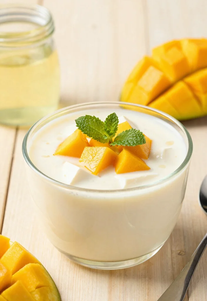 10 Tofu Dessert Recipes for Light Creative Plant-Based Treats - 3. Mango Tofu Pudding