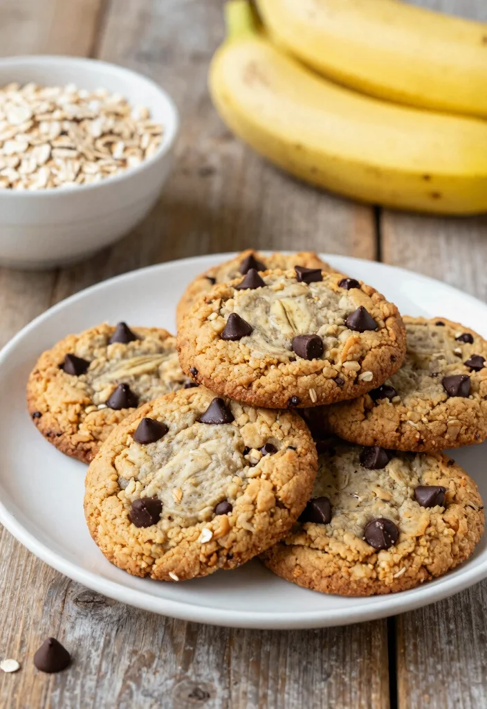 10 Vegan Banana Recipes for Easy Sweet Plant-Based Treats - 2. Vegan Banana Oatmeal Cookies