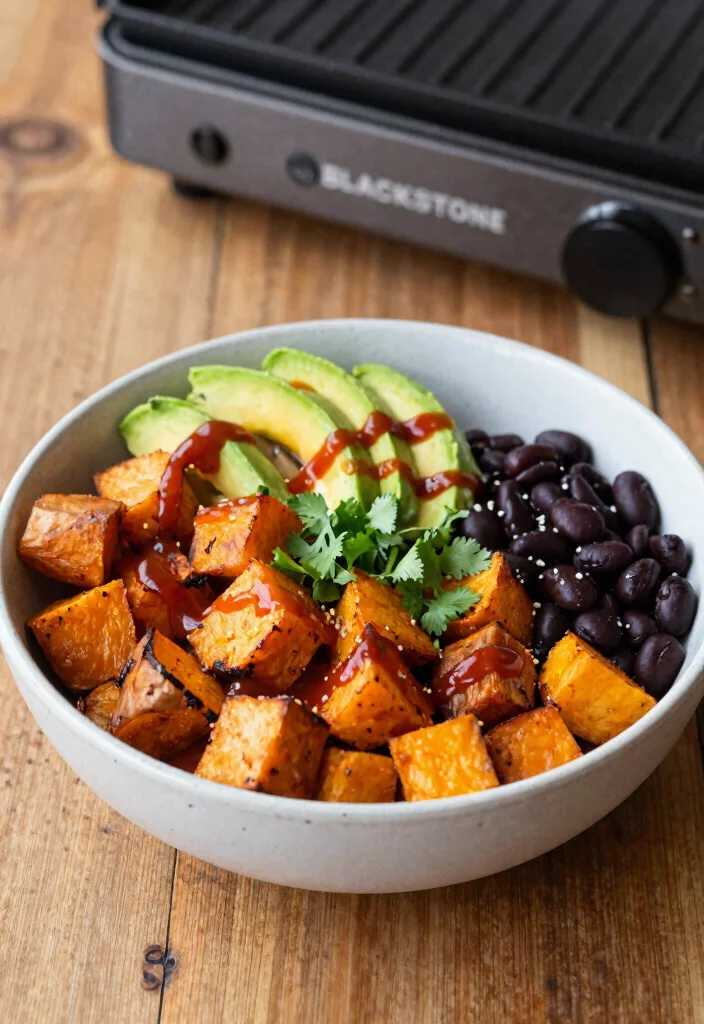 10 Vegan Blackstone Recipes for Simple Hot-Off-the-Griddle Meals - 4. Sweet Potato Breakfast Bowls