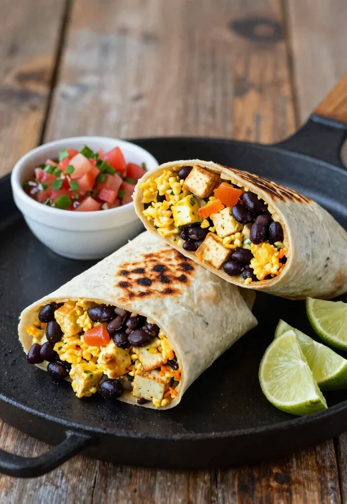 10 Vegan Blackstone Recipes for Simple Hot-Off-the-Griddle Meals - 5. Vegan Breakfast Burritos