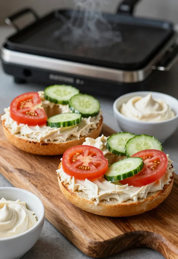 10 Vegan Blackstone Recipes for Simple Hot-Off-the-Griddle Meals - 9. Vegan Bagels with Creamy Cashew Spread