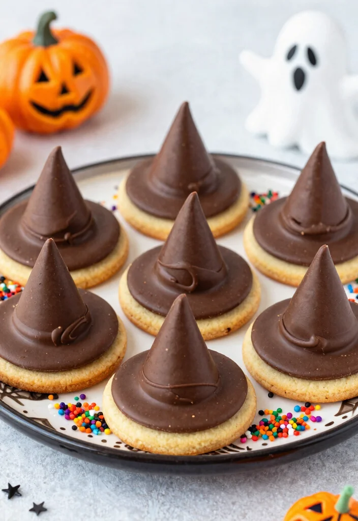 10 Vegan Halloween Recipes for Fun Spooky Plant-Based Treats - 10. Witch Hat Cookies