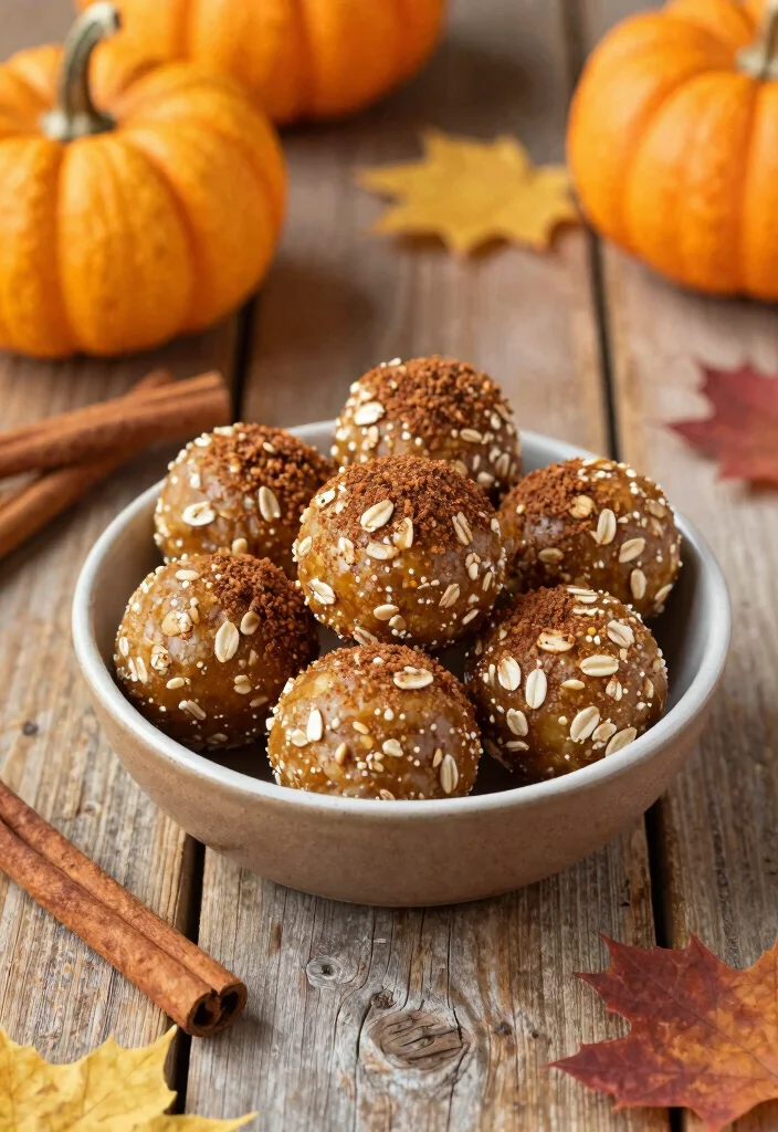 10 Vegan Halloween Recipes for Fun Spooky Plant-Based Treats - 2. Pumpkin Spice Energy Balls