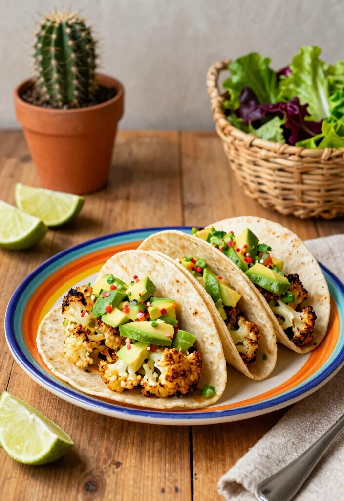 10 Whole30 Vegan Recipes for Clean Simple Plant-Based Eating - 1. Zesty Cauliflower Tacos