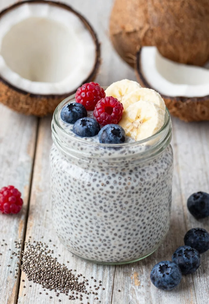 10 Whole30 Vegan Recipes for Clean Simple Plant-Based Eating - 7. Coconut Chia Seed Pudding