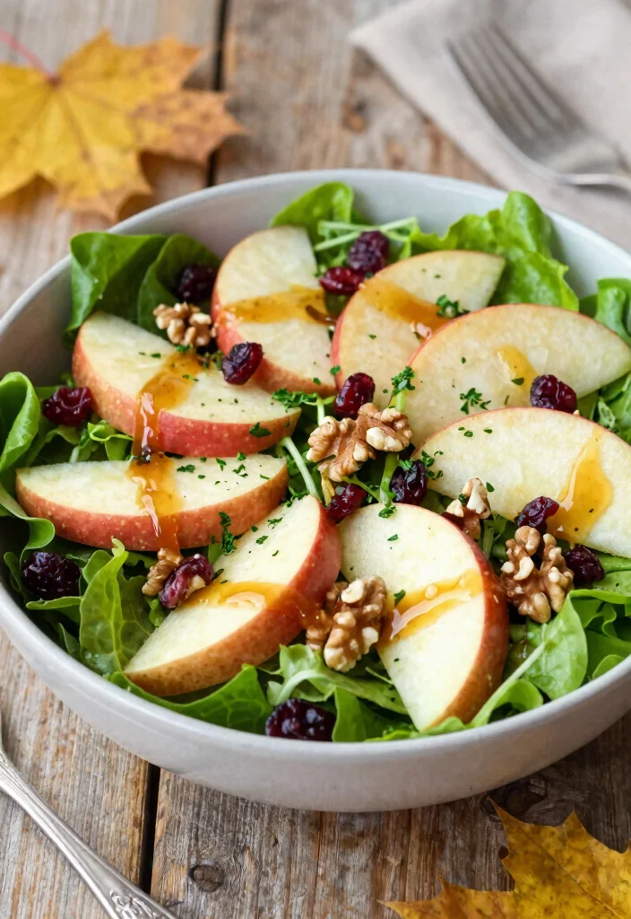 12 Apple Vegan Recipes for Fresh Cozy Seasonal Meals - 4. Maple-Glazed Apple Salad