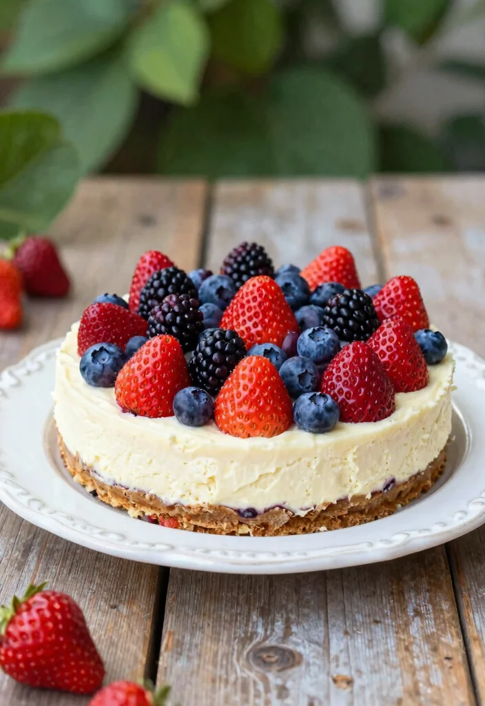 12 Berry Dessert Recipes for Fresh Bright Simple Sweet Ideas - 2. No-Bake Berry Cheesecake