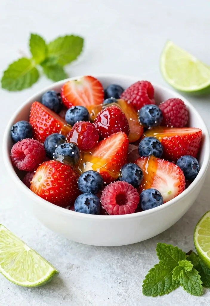 12 Berry Dessert Recipes for Fresh Bright Simple Sweet Ideas - 7. Berry Salad with Honey-Lime Dressing