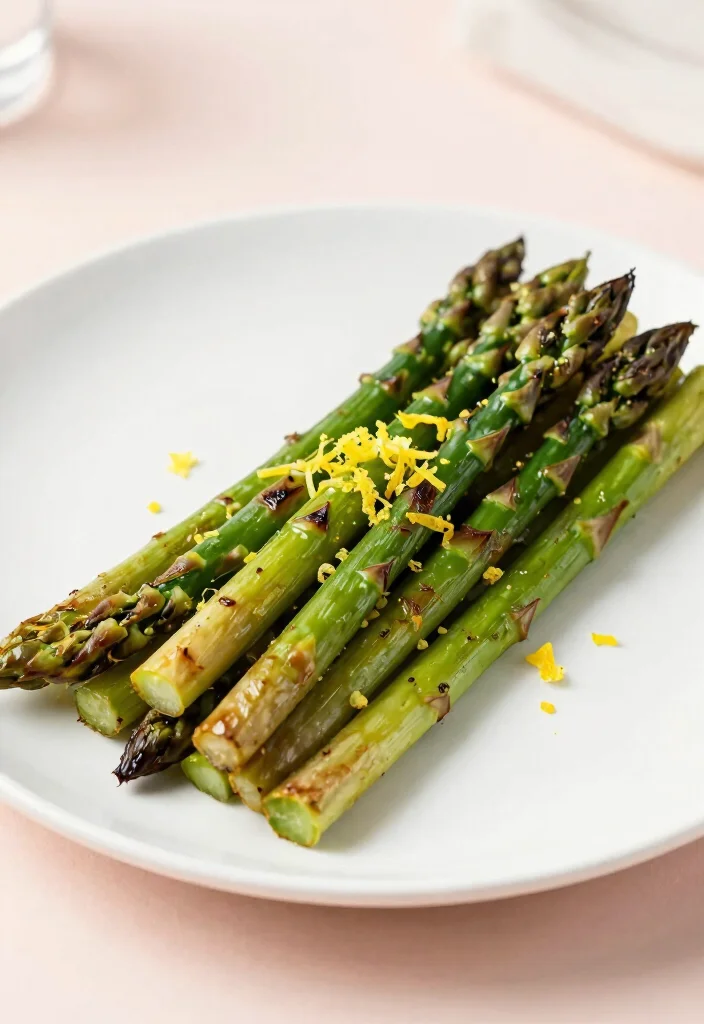 12 Easter Dinner Recipes for Fresh Festive Holiday Meals - 9. Roasted Asparagus with Lemon Zest (Vegan, Gluten-Free)