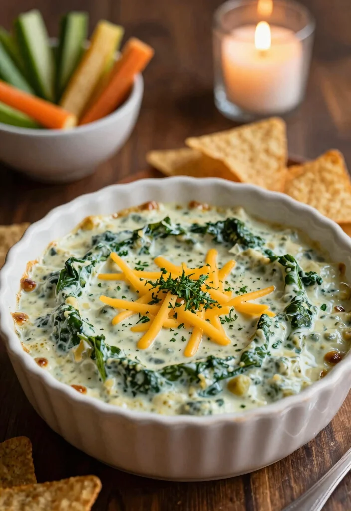 12 Easy Dinner Party Recipes for Simple Crowd-Friendly Meals - 1. Creamy Spinach and Artichoke Dip