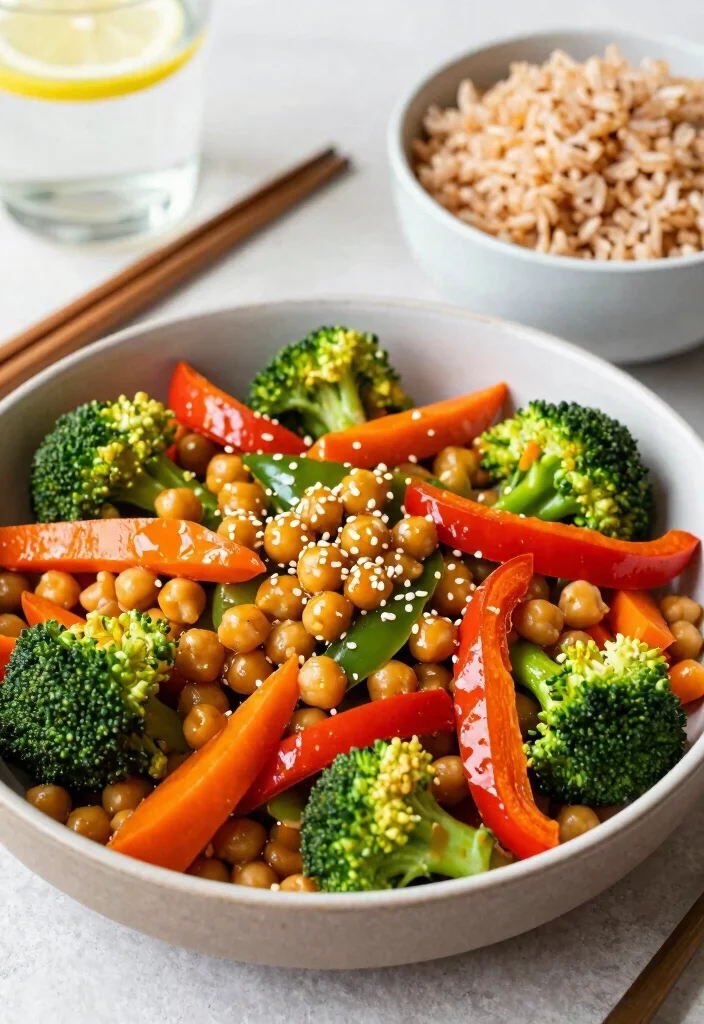 12 Easy Vegan Recipes for Quick Simple Everyday Meals - 2. Quick Chickpea Stir-Fry