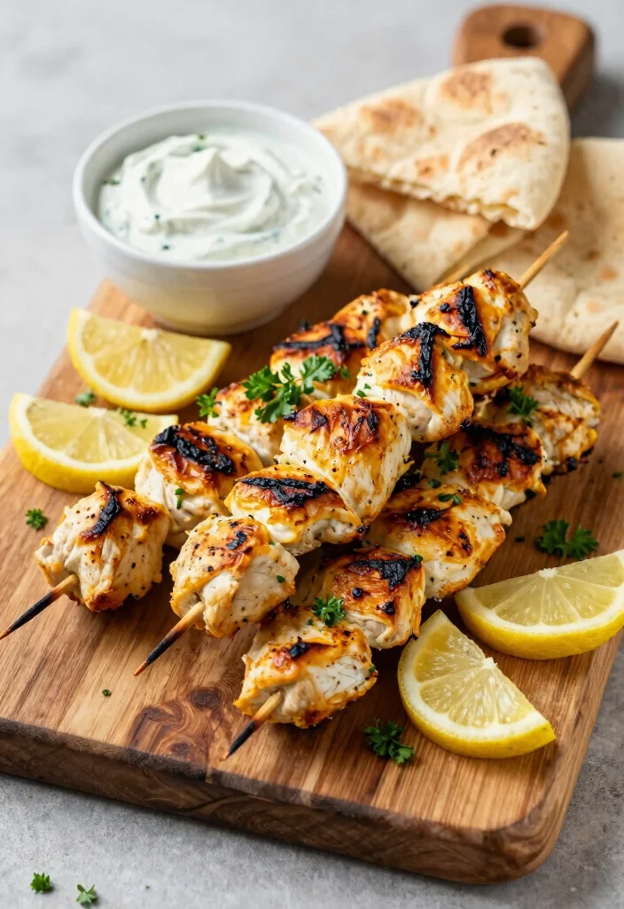 12 Greek Dinner Recipes for Fresh Simple Mediterranean Flavor - 1. Lemon Chicken Souvlaki
