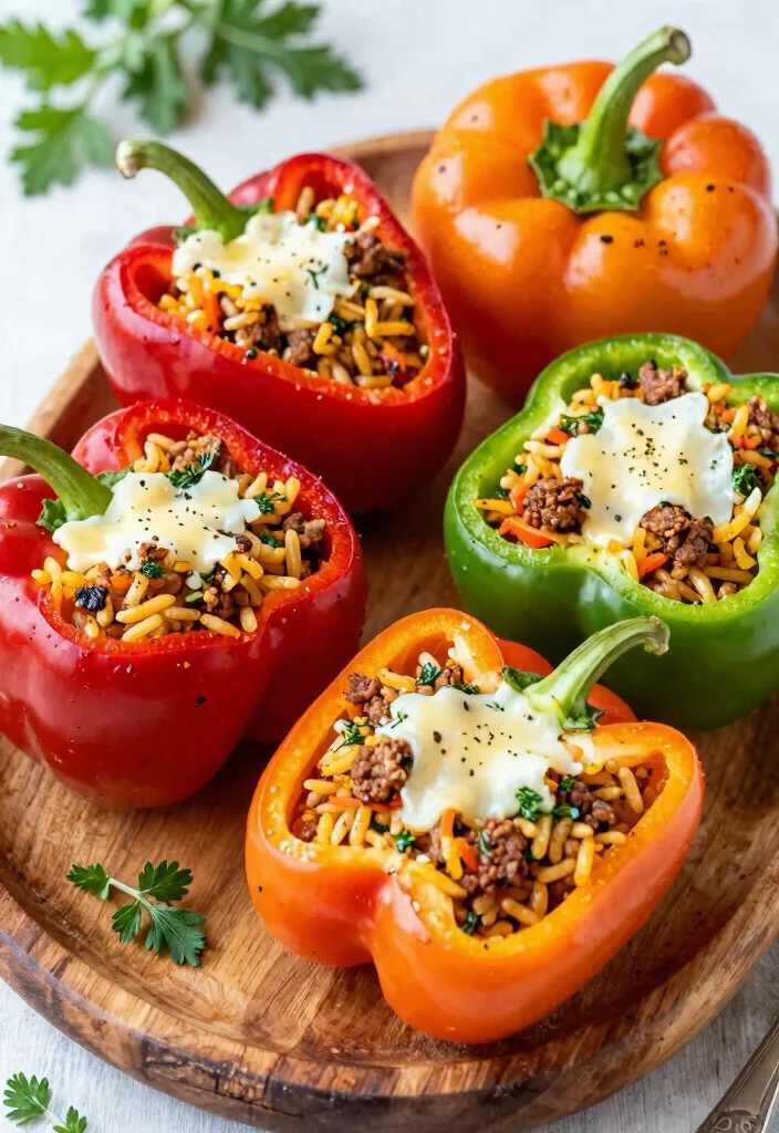 12 Greek Dinner Recipes for Fresh Simple Mediterranean Flavor - 4. Stuffed Bell Peppers