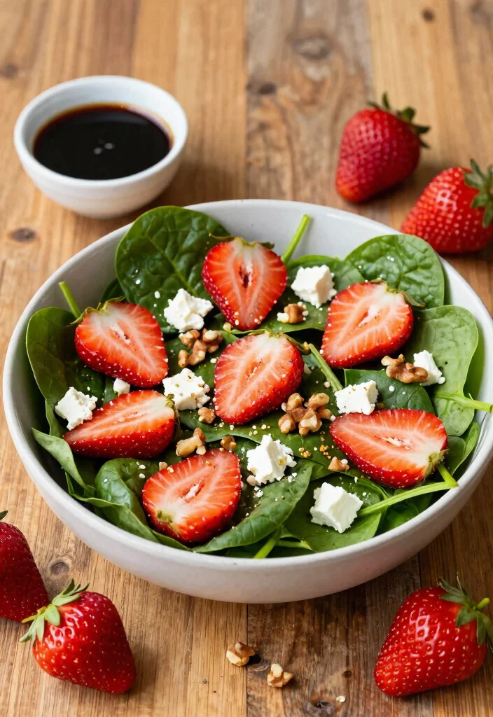 12 Healthy Strawberry Recipes for Fresh Simple Everyday Eats - 3. Strawberry Spinach Salad