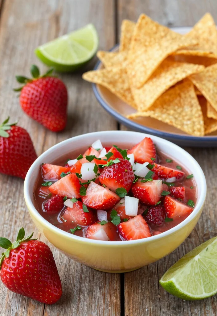 12 Healthy Strawberry Recipes for Fresh Simple Everyday Eats - 9. Strawberry Salsa
