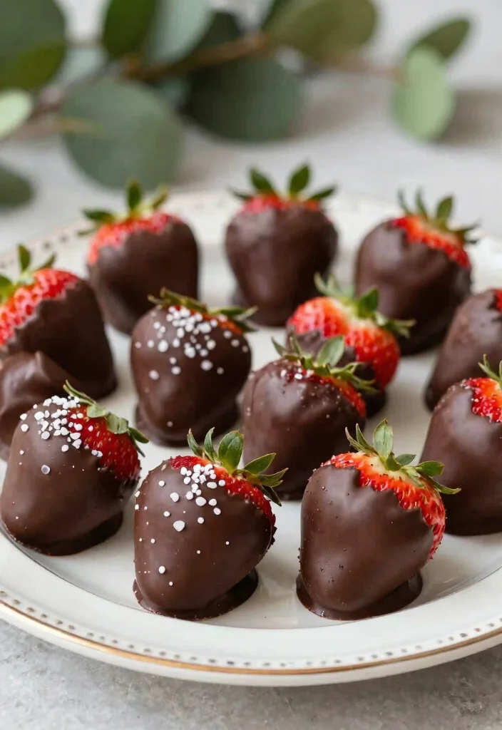 12 Healthy Sweet Treat Recipes for Light Easy Everyday Snacks - 10. Dark Chocolate Dipped Strawberries