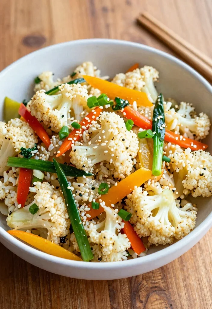 12 Heart-Healthy Vegetarian Recipes for Simple Nourishing Meals - 10. Cauliflower Rice Stir-Fry