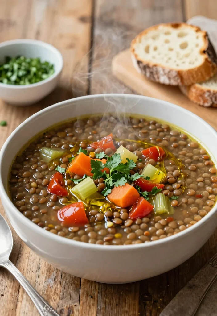 12 Heart-Healthy Vegetarian Recipes for Simple Nourishing Meals - 6. Lentil and Vegetable Soup
