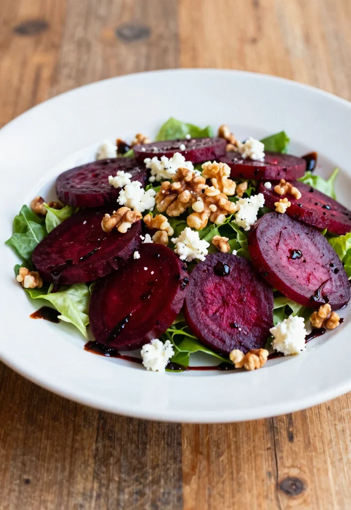 12 Heart-Healthy Vegetarian Recipes for Simple Nourishing Meals - 9. Beet and Goat Cheese Salad